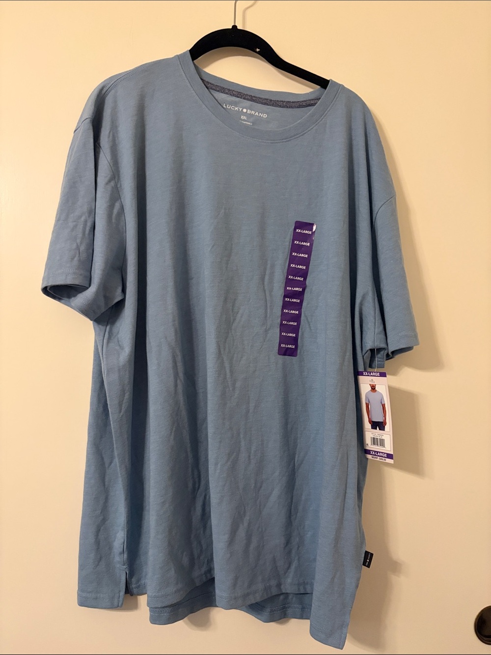 Lucky Brand Men’s Short Sleeve Tee in Light Blue